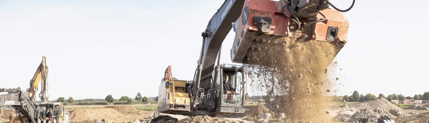 Bagger im Einsatz