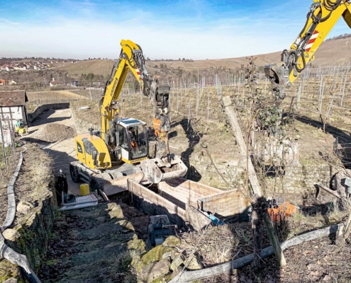 Bagger im Einsatz