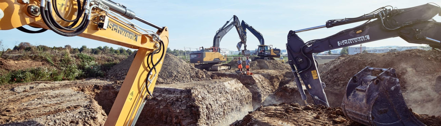 Bagger im Einsatz