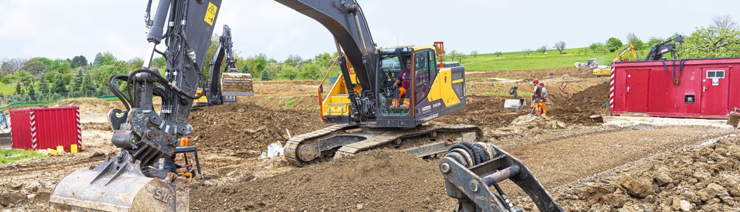 Bagger im Einsatz